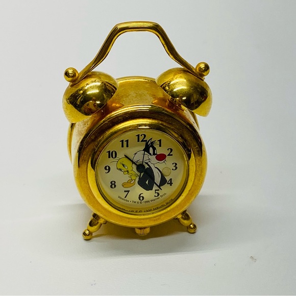 Looney Tunes Sylvester & Tweety Bird Miniature Clock Westclock NO BATTERY 1996 - Picture 1 of 12